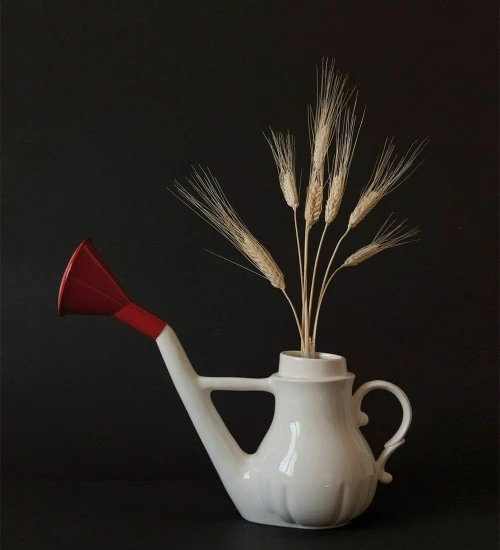 Διακοσμητικό Πορσελάνινο Ποτιστήρι Swan 10067 White Seletti Πορσελάνη