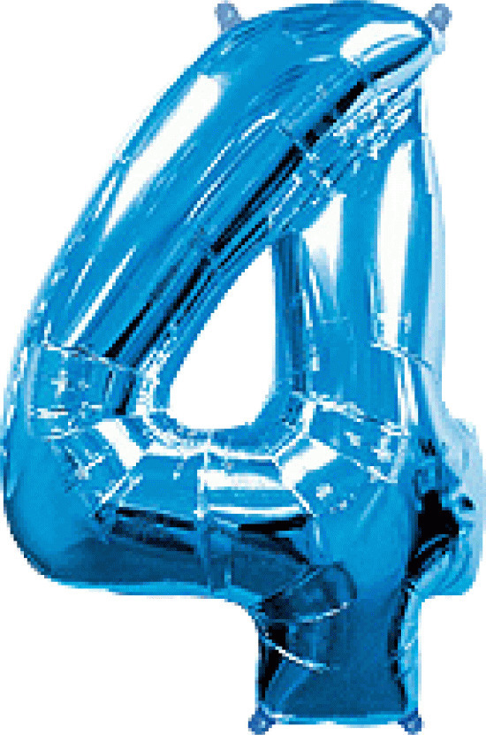 Φοιλ Σχήμα Μπλε Νούμερο 4 84cm
