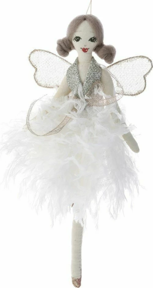 Διακοσμητικό Αγαλματίδιο Κυρία Ballet Κρεμ 12x12x23cm