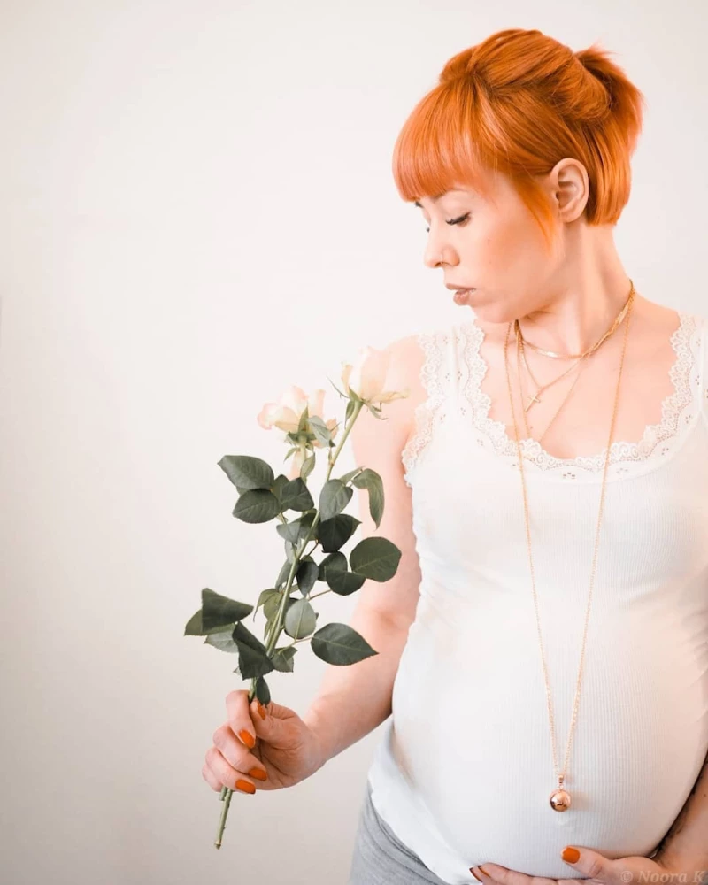 Babylonia Γυναικείο Κολιέ Εγκυμοσύνης Bola Pearl Flower
