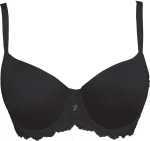 Leilieve μαύρο δαντελένιο balconet σουτιέν C/D/E, Feel Good 996