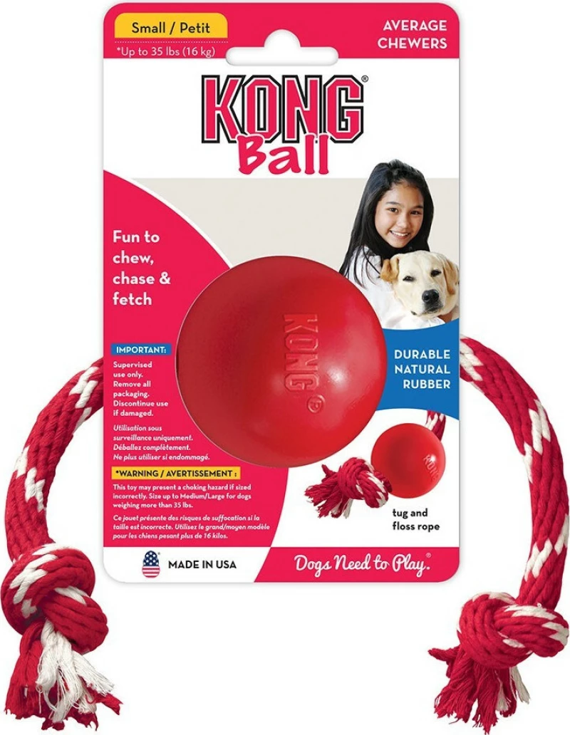 Kong Ball Με Σχοινί Small