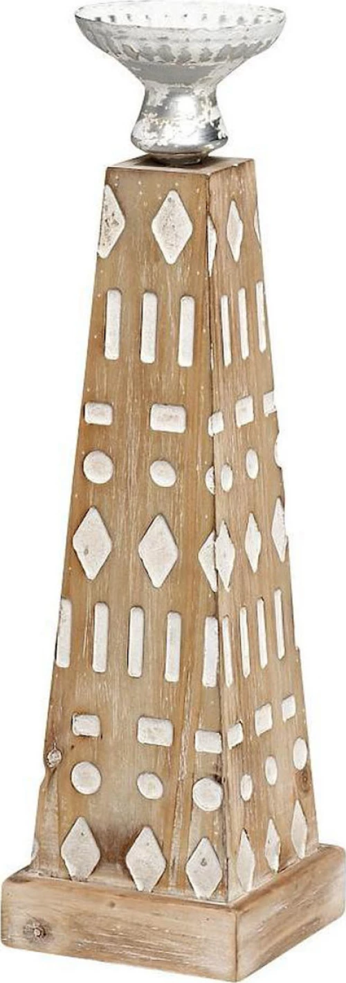 Espiel Κηροπήγιο Ξύλινο 14x14x47cm
