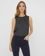 Vero Moda 10244890 Βραδινό Αμάνικο Γυναικείο Top Μαύρο