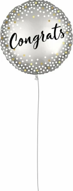 PROCOS Μπαλόνι Decorata Foil Congrats Metallic Spors 46Εκ. 1Τμχ 092421