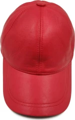 Δερμάτινο Καπέλο Unisex Κόκκινο