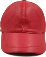 Δερμάτινο Καπέλο Unisex Κόκκινο