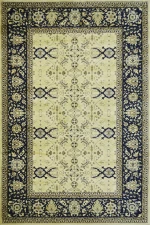 Χαλί Isfahan 121 Blue-Beige 135Χ200cm