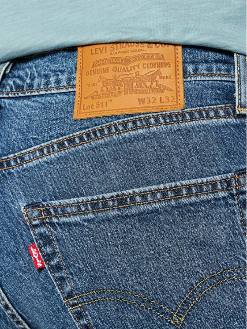 Levi's 511 Ανδρικό Παντελόνι Τζιν με Slim Εφαρμογή Navy Μπλε 04511-5074