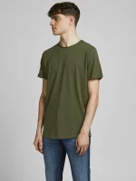 Jack & Jones 12182498 Ανδρικό T-shirt Forest Night Μονόχρωμο