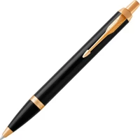 Parker Στυλό Ballpoint με Μπλε Mελάνι IM Core Laque Black GT
