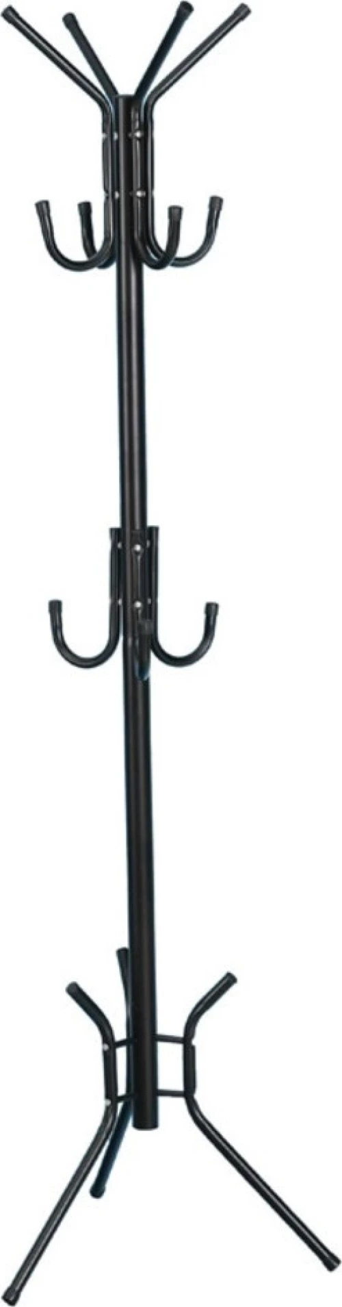 Zita Plus Καλόγερος Μεταλλικός Μαύρος 48x48x179cm