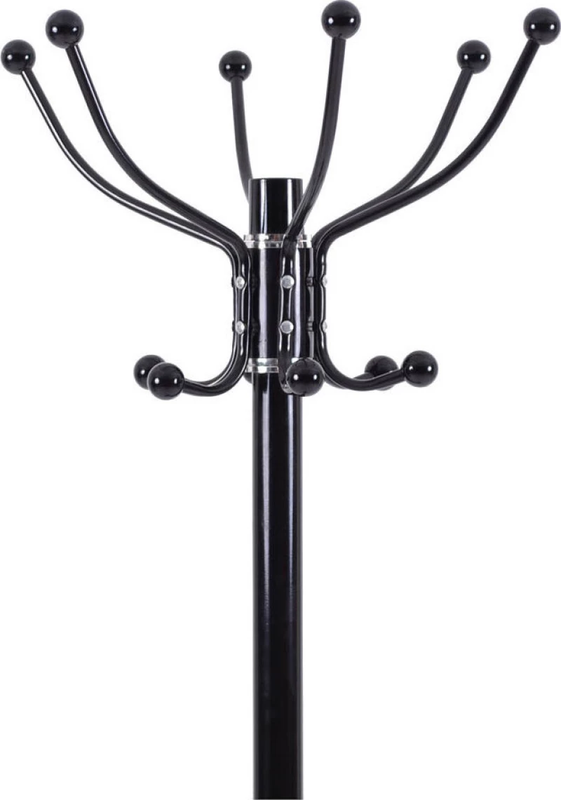 Ankor Καλόγερος Μεταλλικός Μαύρος 178cm