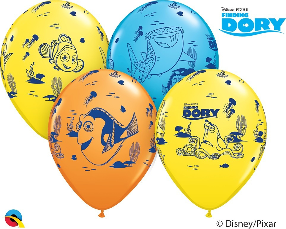 Μπαλόνια Λάτεξ 12 Disney•Pixar Dory &amp Friends Assortment / 6τεμ
