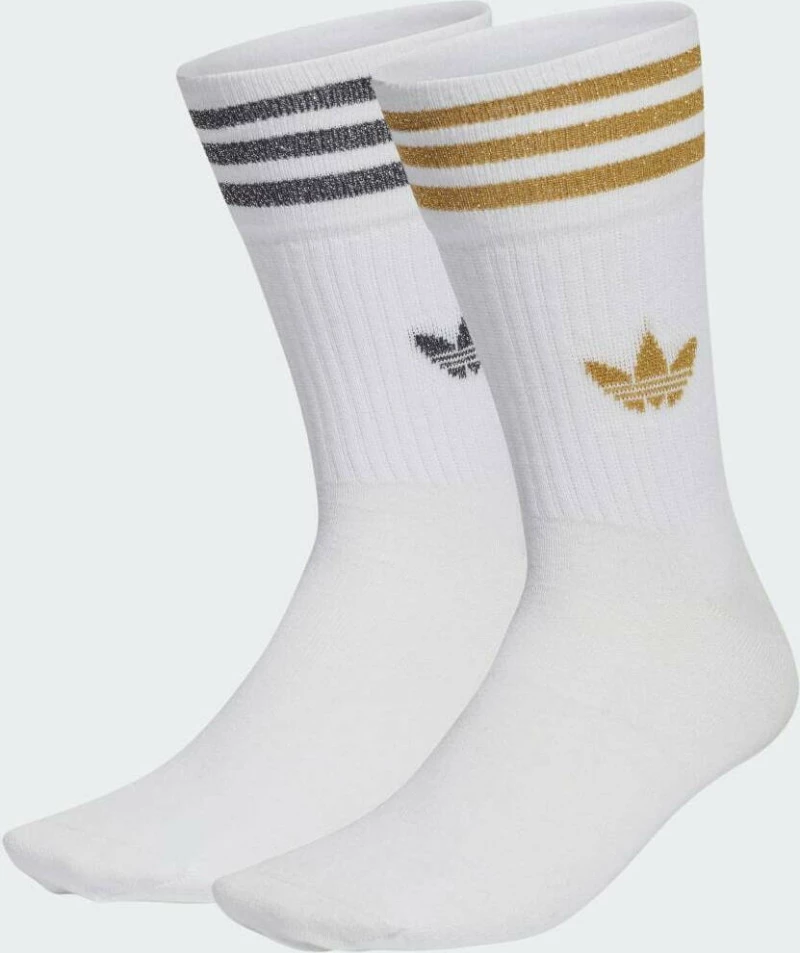 Adidas Mid-Cut Glitter Crew 2 ζεύγη