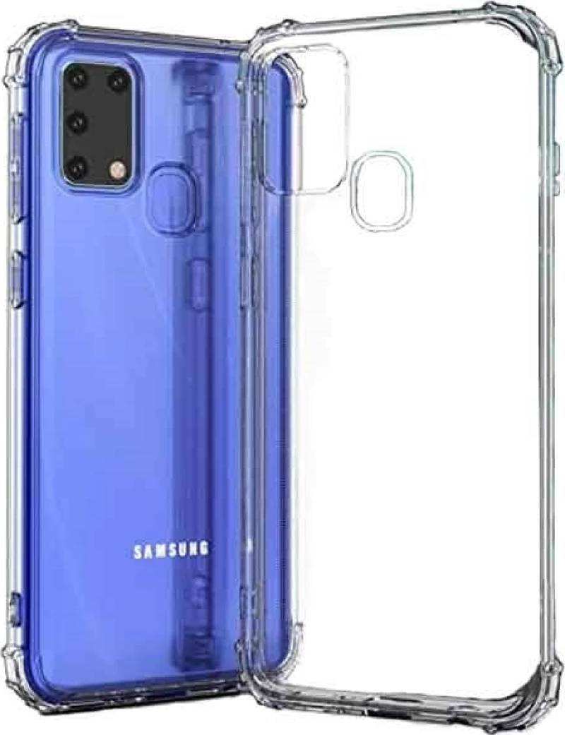Θήκη Πλάτης Σιλικόνης Anti Shock 1.5mm για Samsung M315F Galaxy M31 - Χρώμα: Διάφανο