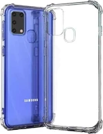 Θήκη Πλάτης Σιλικόνης Anti Shock 1.5mm για Samsung M315F Galaxy M31 - Χρώμα: Διάφανο