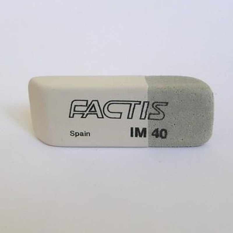 Γόμα δίχρωμη FACTIS No IM - 40 (για στυλό και μολύβι) - FACTIS