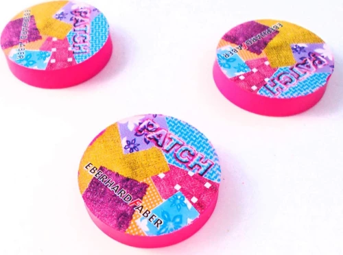 FABER FANCY PATCH ΓΟΜΑ ΦΟΥΞΙΑ