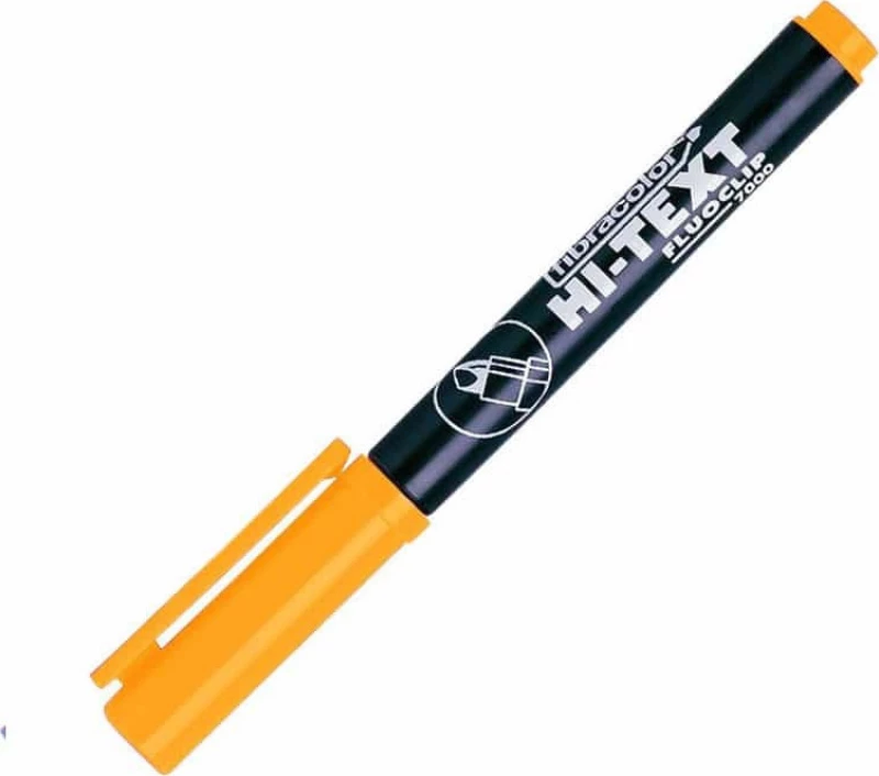 Fibracolor Fluoclip 7000 Μαρκαδόρος Υπογράμμισης Πορτοκαλι 6mm