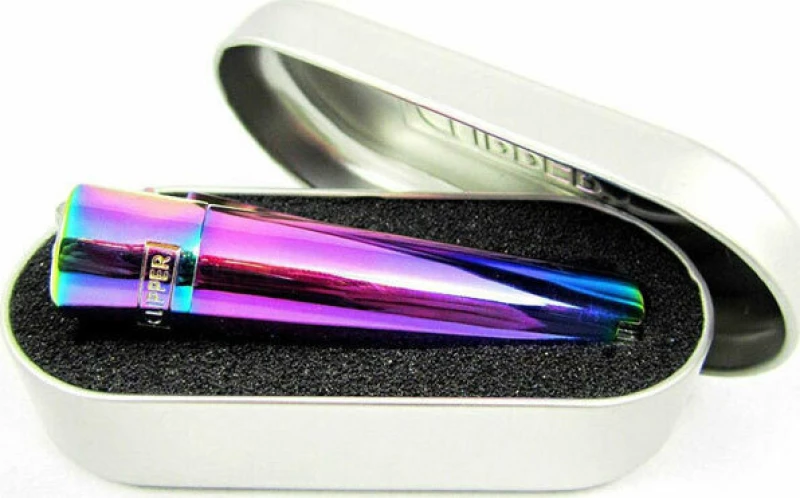Clipper Αναπτήρας Υγραερίου Πολύχρωμος Metal Rainbow Icy Colour