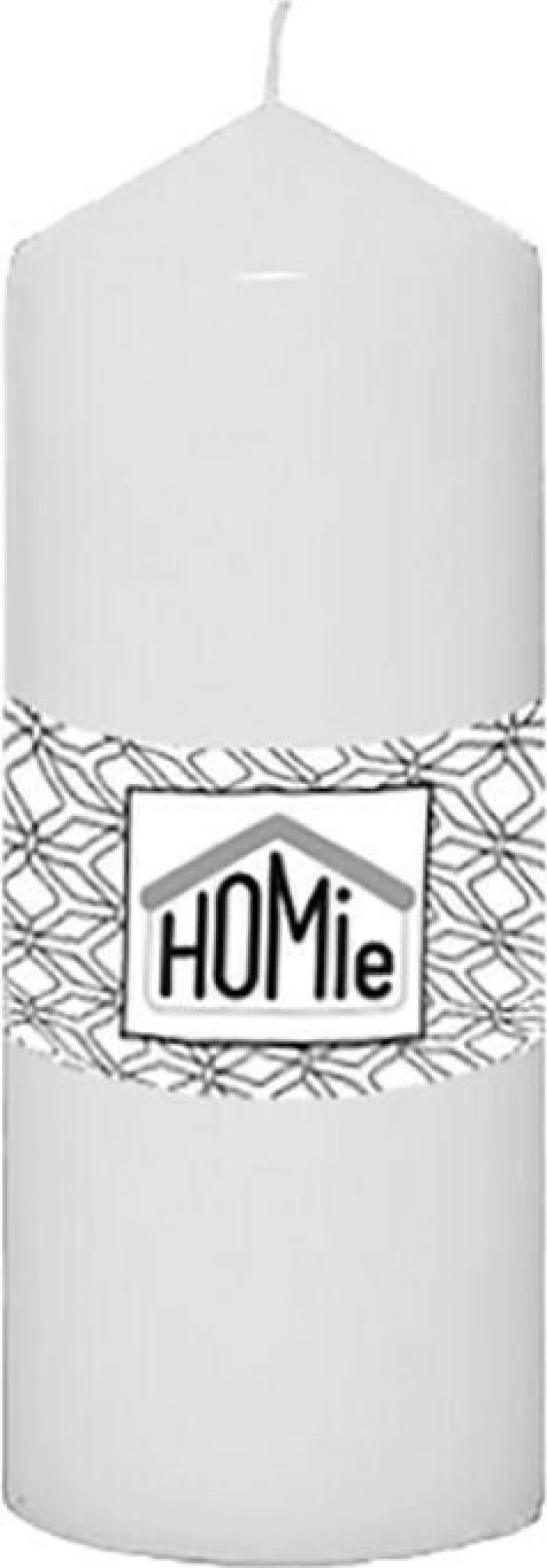 HOMie Διακοσμητικό Κερί 57443 Λευκό 7x14cm