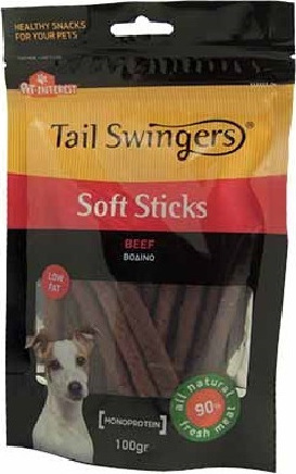 Tailswingers Μαλακά στικ από Μοσχάρι 100gr