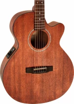 Cort Ηλεκτροακουστική Κιθάρα SFX-ME Slim Body Open Pore with Gigbag Brown