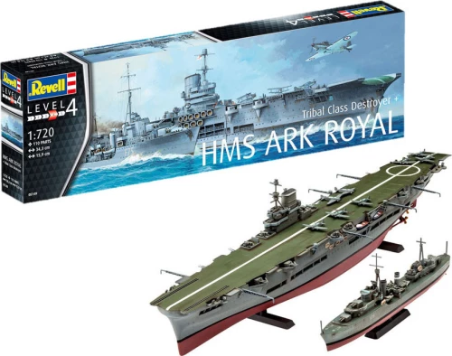 Revell HMS Ark Royal & Tribal Class Destroyer 1:720 Level 4
