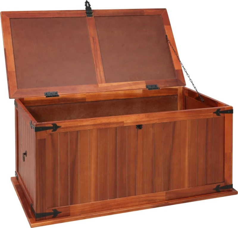 vidaXL Διακοσμητικό Μπαούλο Ξύλινο 79x34x32cm