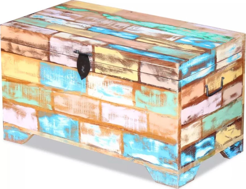 vidaXL Διακοσμητικό Μπαούλο Ξύλινο 73x39x41cm