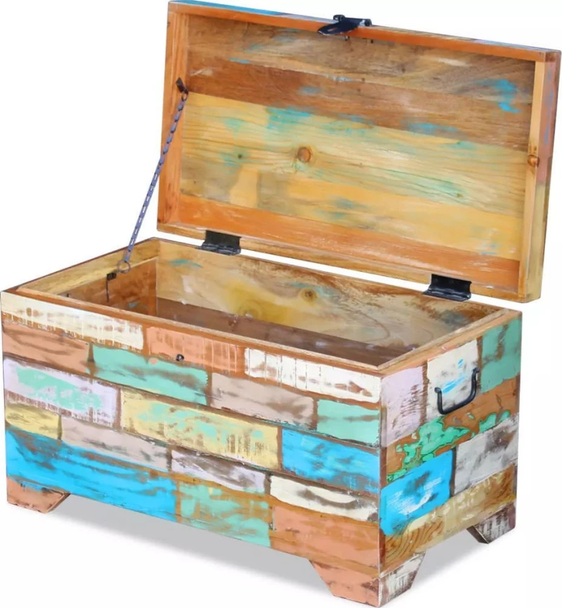 vidaXL Διακοσμητικό Μπαούλο Ξύλινο 73x39x41cm