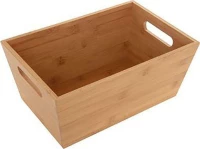 Καλάθι bamboo με χούφτες 30Χ20Χ13