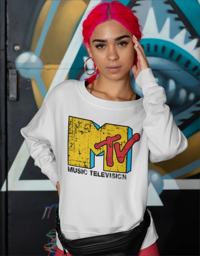 MTV W Sweatshirt - BLACK