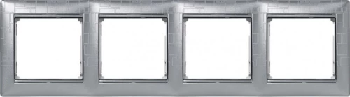 Legrand Valena 4 Θέσεων 770344 Ασημί