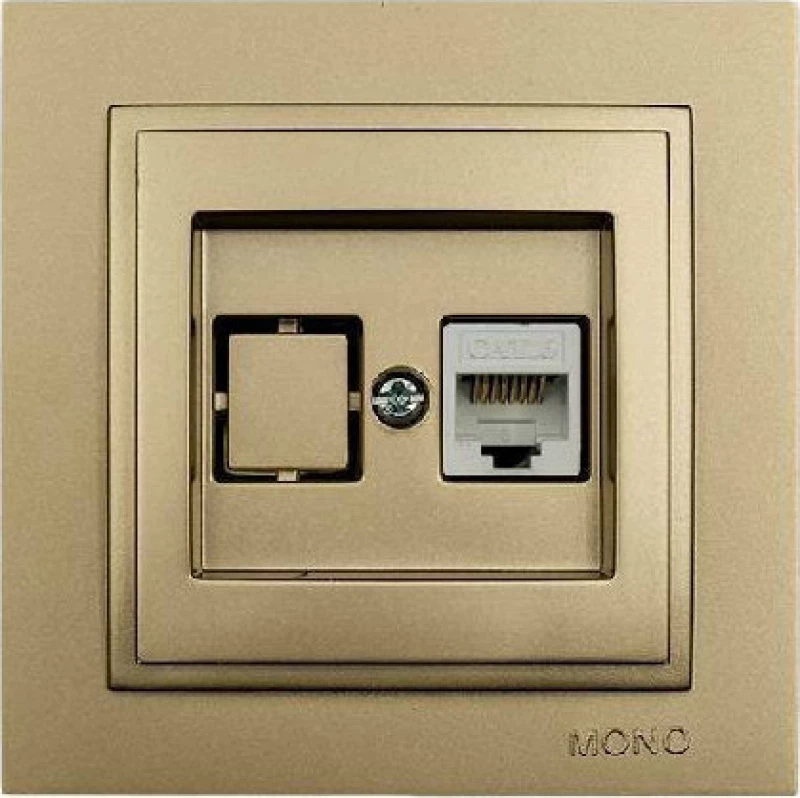 Πρίζα Data RJ45 CAT6 Mono Electric Despina Metallic τιτάνιο | 505-002236125