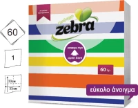 Zebra 60 Χαρτοπετσέτες Γραμμές 33x33cm