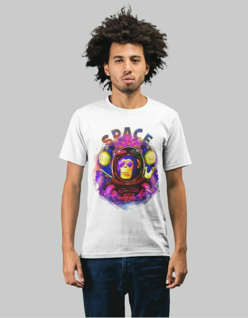 Space Monkey T-shirt - BLACK