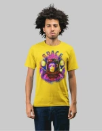 Space Monkey T-shirt - MOUSE GREY