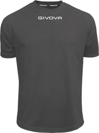Givova MAC01 Dark Grey Αθλητικό Ανδρικό T-shirt Γκρι με Λογότυπο