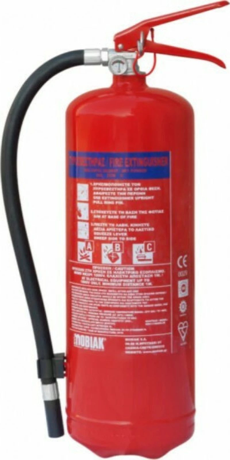 Mobiak Φορητός Πυροσβεστήρας Ξηράς Σκόνης 6kg MBK17-060PA-VR