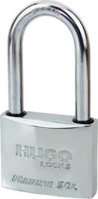 Hugo Locks Marine L Λουκέτο Μακρύλαιμο με Κλειδί 50mm 60132