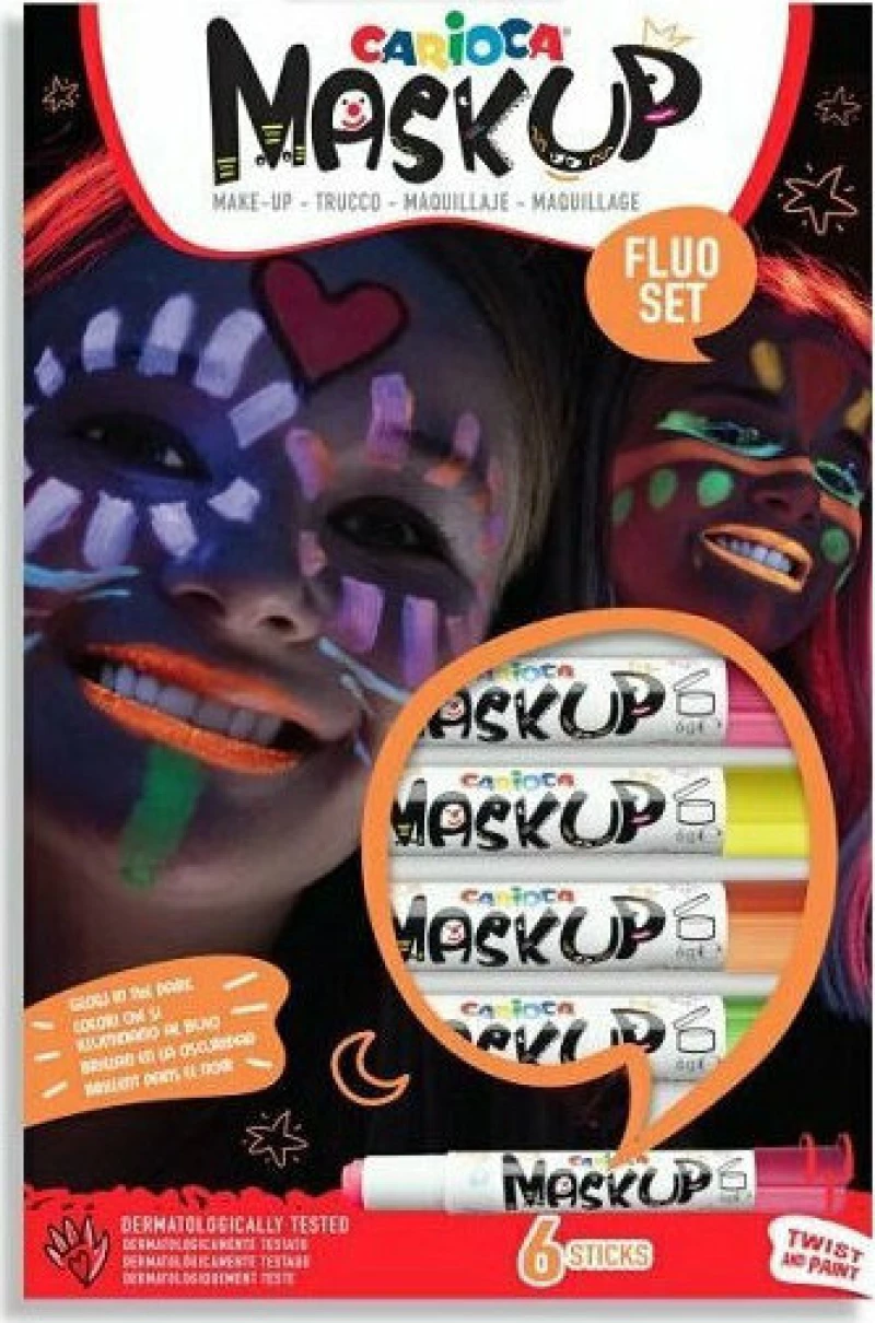 Χρώματα Προσώπου Mask Up Neon 6 Τμχ.