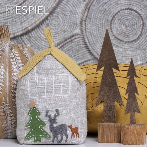 Espiel Door Stop "Χριστουγ. Σπιτακι" 28Εκ
