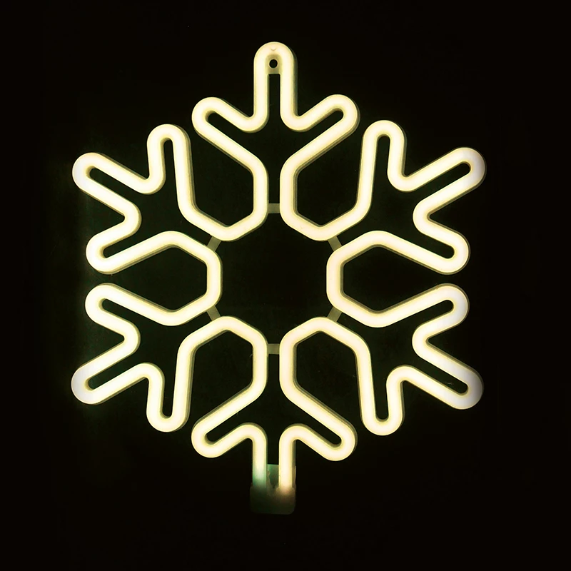 Snowflake Φωτοσωλήνας Neon 300 Led IP44 40x40cm Aca