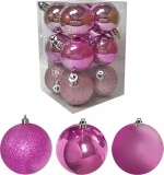XMASfest 93-2536 Στολίδι Μπάλα Σετ Μιξ 8x8cm 6τμχ