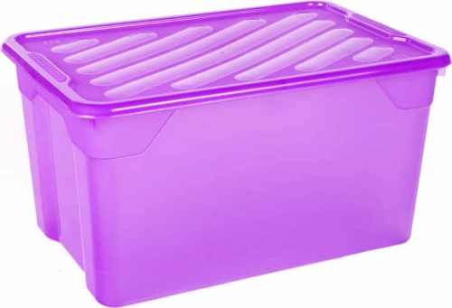 Homeplast Κουτί Αποθήκευσης Nak Μωβ 67lt 60x40x31cm
