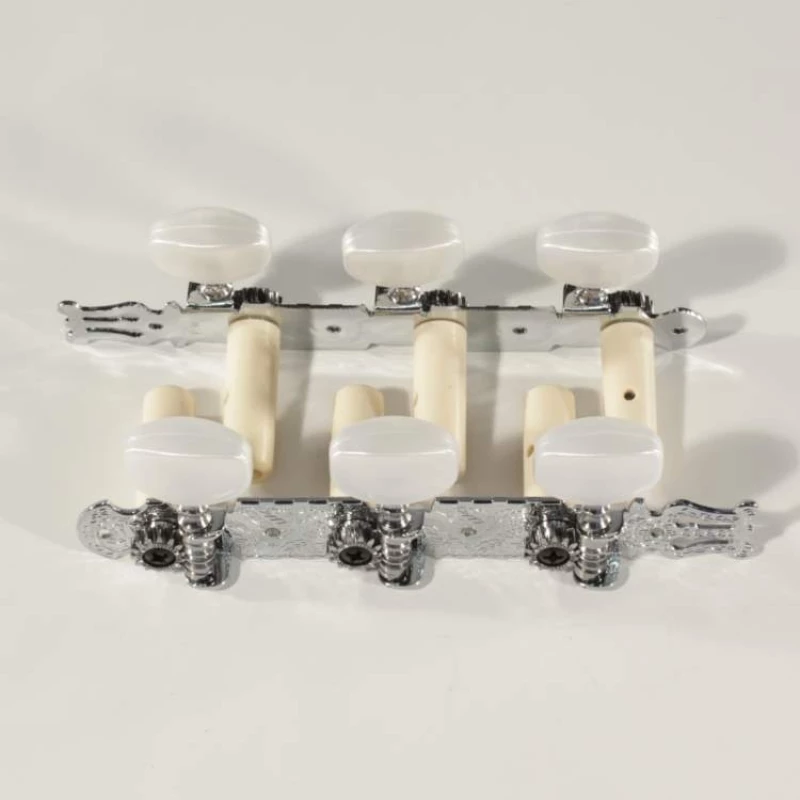 Takamine Κλειδιά για Κλασική Κιθάρα σε Διάταξη 3+3 Classical Guitar Machine Head Chrome Nylon Chrome