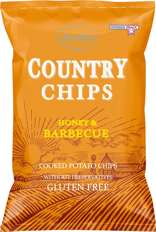 Ohonos Snack Chips Honey & Barbeque 150gr
