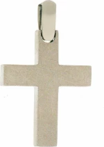 BabyQ Λευκόχρυσος Σταυρός 14K